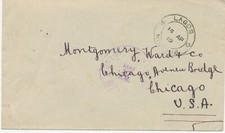 NIGERIA 1919 George V 1d red on superb cover from 