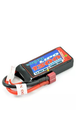 Voltz 1300mAh 2S 7,4V 30C LiPo RC Akku mit Deans Stecker Stecker