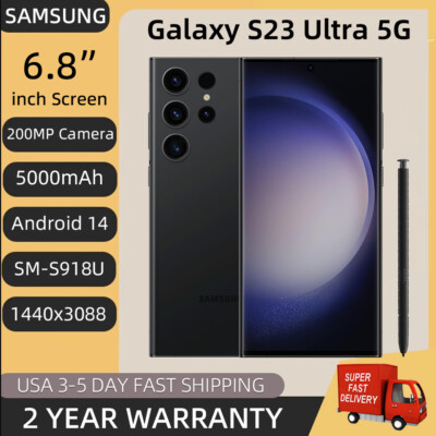 NEW SEALED-Samsung Galaxy S23 Ultra 5G S918U 6.8'' Factory Unlocked Fast shipping