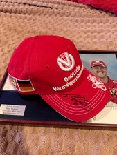 Michael Schumacher Autographed Formula 1 Cap With COA…Bonus photo with COA ..WOW