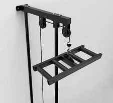 Lat Pull Down Multi Grip Pully Attachment Steel Home Gym Equipment Black NEW