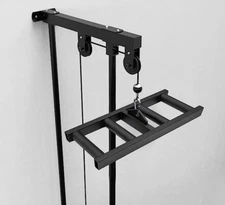 Lat Pull Down Multi Grip Pully Attachment Steel Home Gym Equipment Black NEW