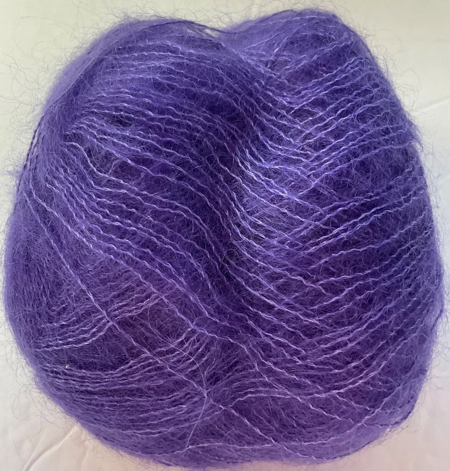 Unidad de hilo Cascade Kid Seta de 1 Super Kid Mohair/Seda/Lana Merino Púrpura Nuevo Foto 2 de 4