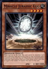 2017 Yu Gi Oh Dinosmashers Fury Structure Deck #SR04EN011 Miracle Jurassic Egg C