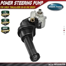 Power Steering Pump w/ Reservoir for Chevrolet Trailblazer 06-08 GMC Envoy 05-09