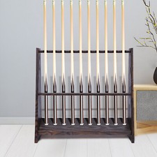8/10 Floor Cue Billiard Pool Rack Stand Wooden Cue Stick Organizers Fishing Rod