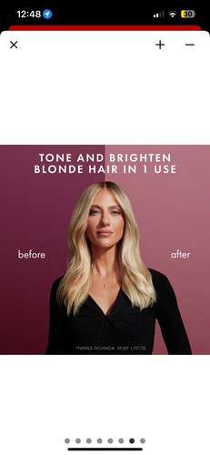 NEXXUS BLONDE ASSURE Color Toning Purple Shampoo - 8.5 fl. oz. - Picture 7 of 9