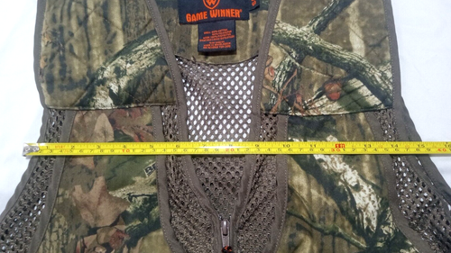 Game Winner Camo Mesh Hunting Vest Mens Size S/M Mossy Oak Up Infinity - Picture 8 of 10
