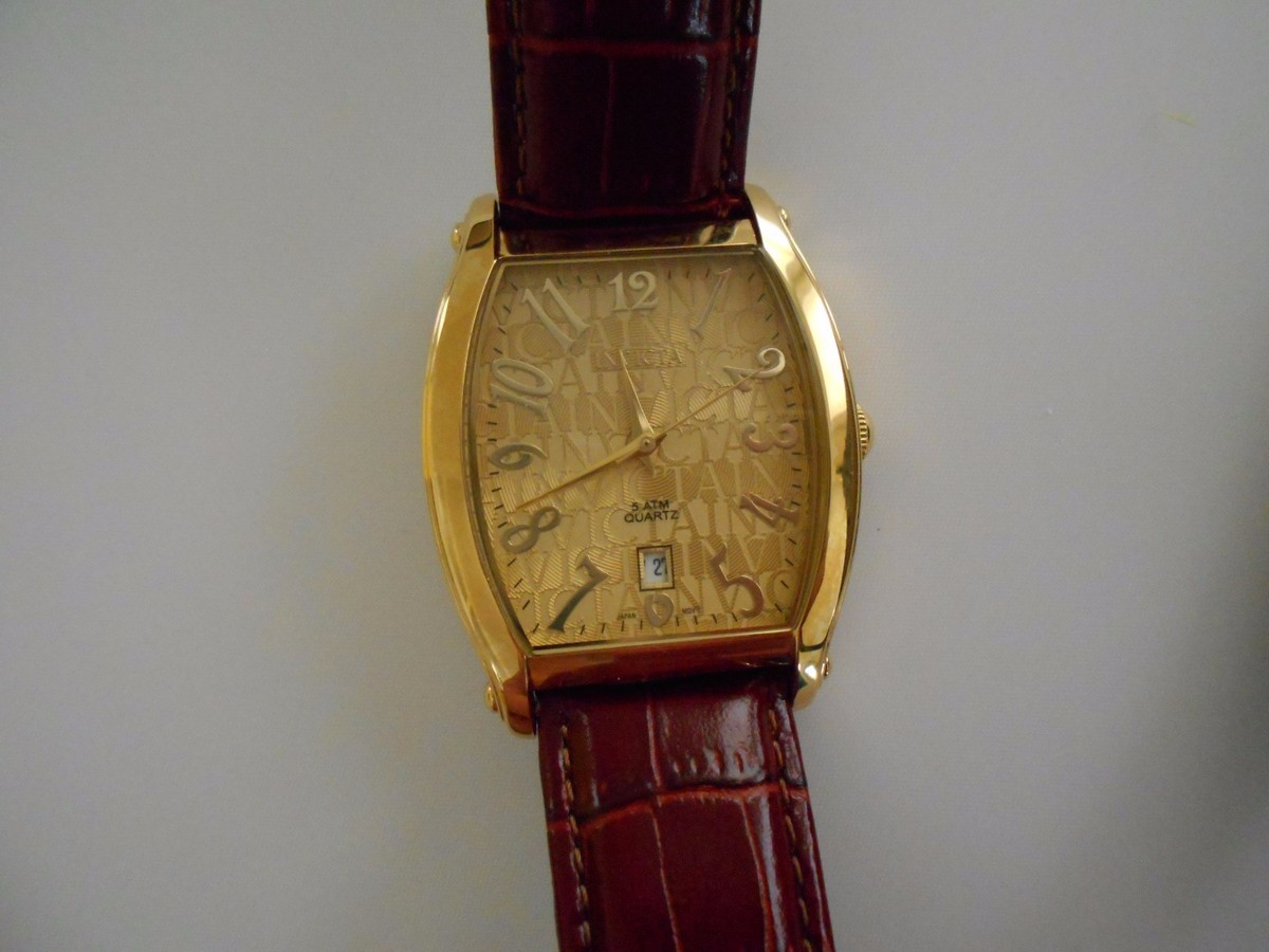Invicta *Rare Vintage* 9882 Signature Gold Quartz Watch (With Box)(NWOT) New Rare Vintage INVICTA 9882 SIGNATURE GOLD QUARTZ Watch  main image 2