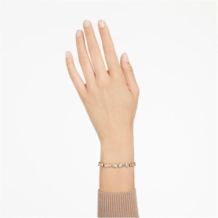 Swarovski Kristall Dextera Armband Gemischte Cuts, Weiß, Goldton Beschichtet - Bild 3 von 4