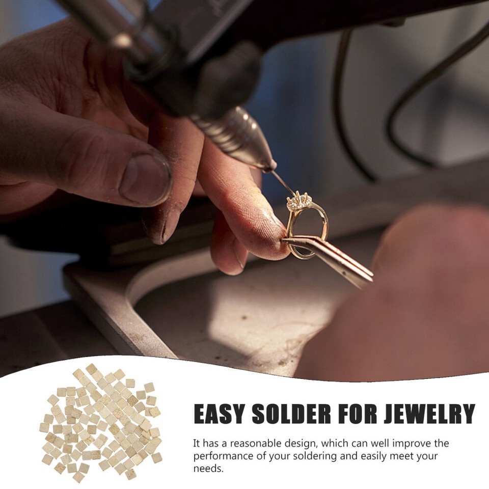 100 Pcs Solder Soldering Paste Silver Chips Jewelry Welding Material