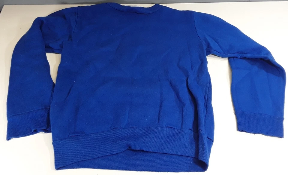 Rare! 1980's Vintage GPK GARBAGE PAIL KIDS HAIRY GARY Sweatshirt Medium Blue  - Image 4 of 4