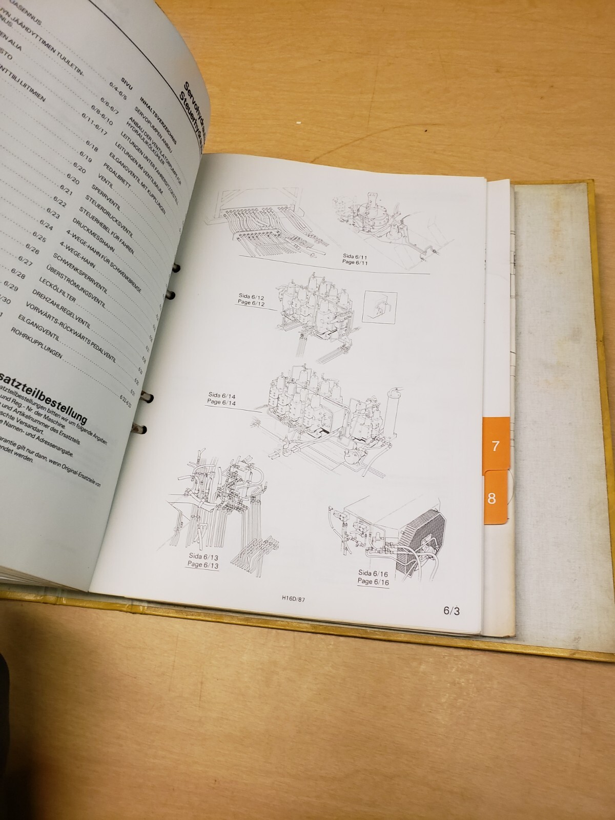 Akerman H16D Hydraulic Excavator Factory Operators And Parts Manual
