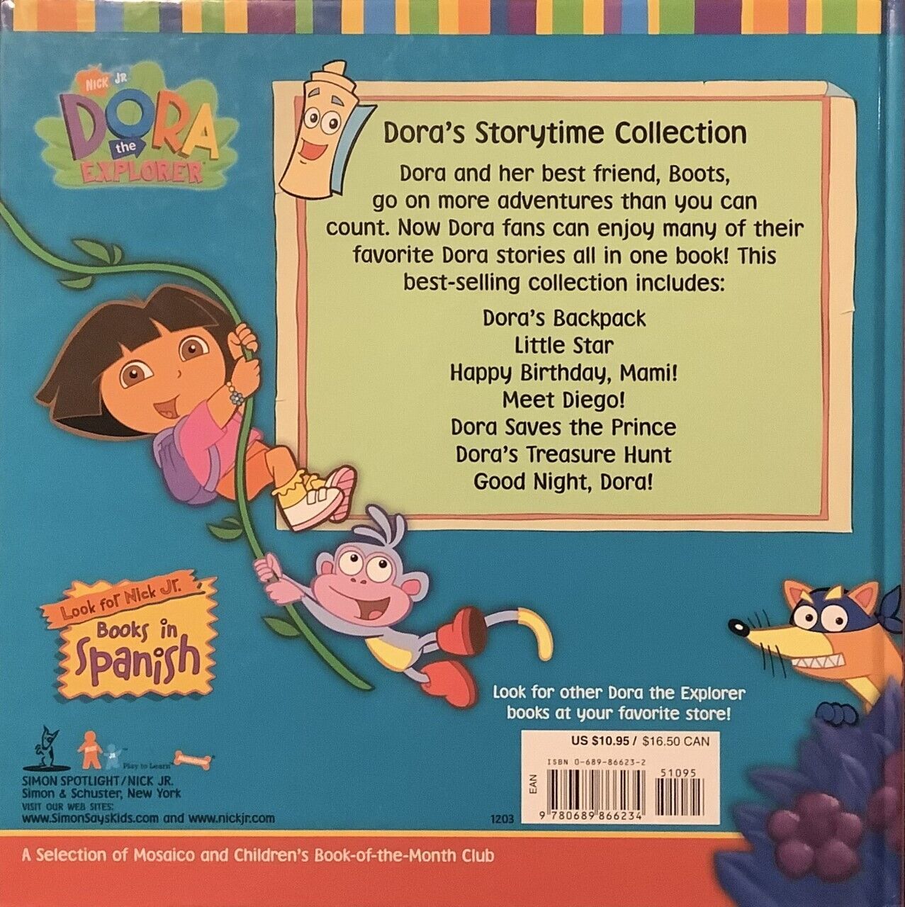 Dora the Explorer Ser.: Dora's Storytime Collection (2003, Hardcover) for  sale online