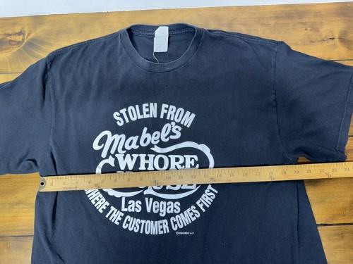 Vintage Stolen From Mabel’s Whore House Las Vegas T Shirt Size XL Black 2006 - Picture 5 of 9