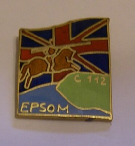 WW2 D DAY EPSOM C112 C.112 BRITISH FLAG vintage pin badge
