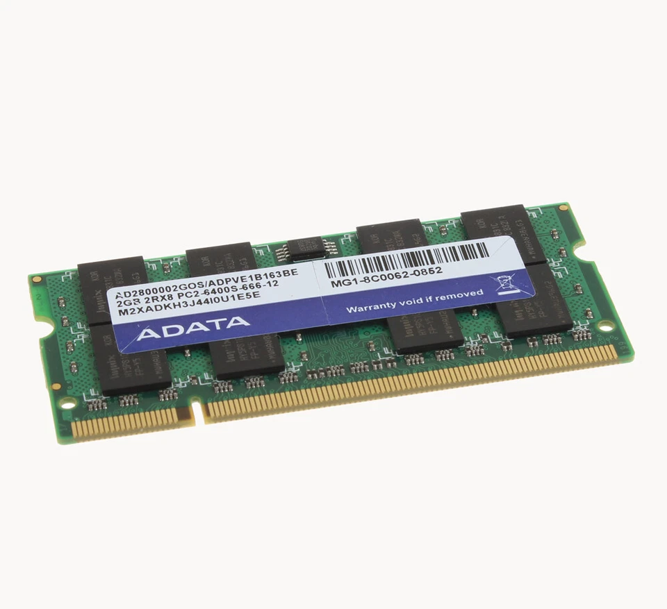 ADATA DDR2 RAM 20GB 10X 2GB PC2-6400S 2RX8 800MHz CL6 1.8V SODIMM Laptop Memory - Image 3 of 4
