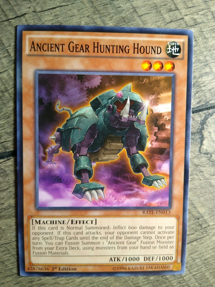 Yu Gi Oh Ancient Gear Hunting Hound 1st Ed RATE EN013 New