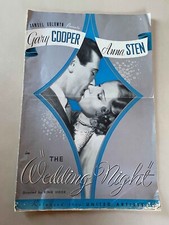 The Wedding Night Pressbook 1935 Gary Cooper kissing Anna Sten, ultra rare!