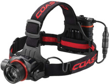 COAST  HL8R 800 Lumen Rechargeable PURE BEAM  Focusing LED Headlamp, Black