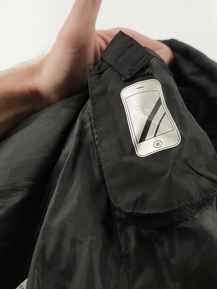 Weather Tamer Womens Coat Size Medium Solid Black Collared Pockets Lined - Image 4 of 4