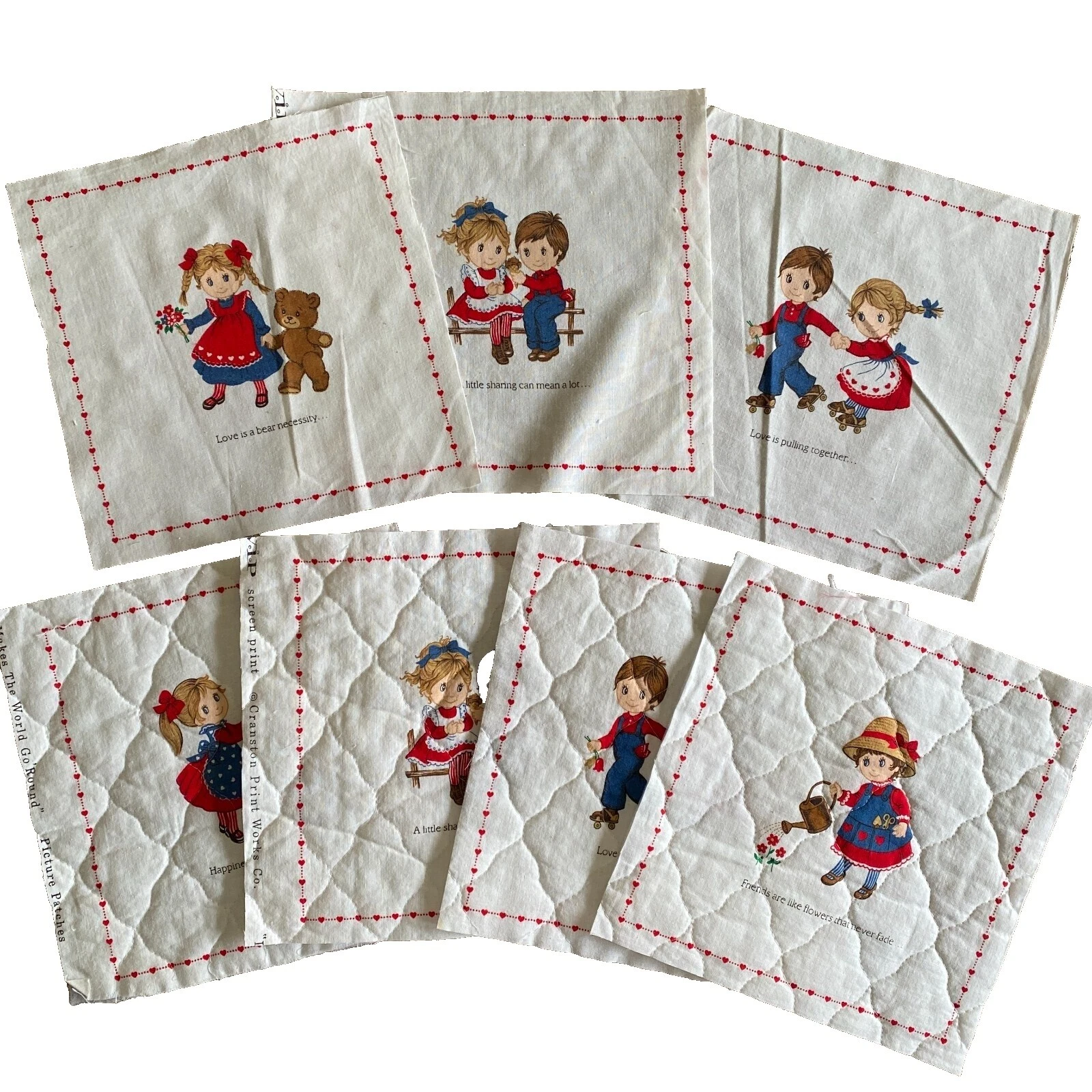 Cuadros algodón telas artesanales familia y amigos