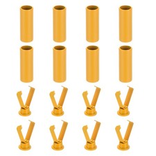 Shoelace Tips 0.79 Inch Fit for Metal Shoe Lace End Caps 8 Pack Golden Yellow