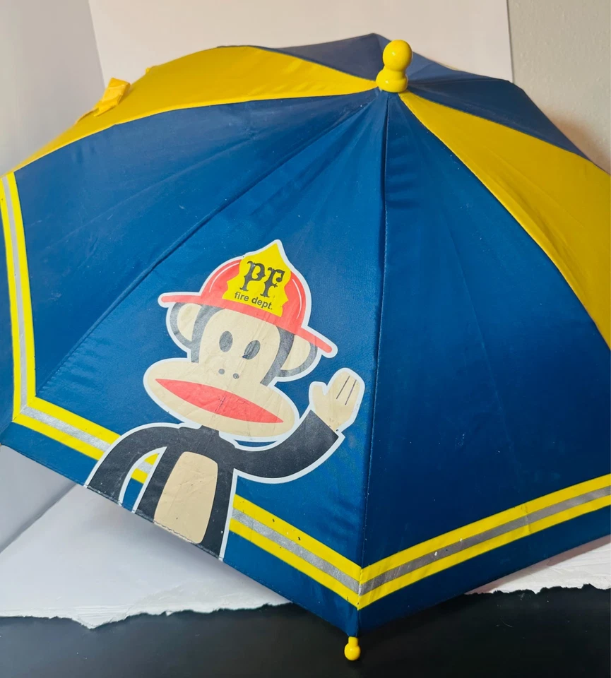 Детский зонт Paul Frank PF Fire Dept. с обезьяной. Очень легкое использование, хранение - Изображение 3 из 4