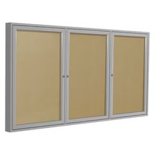 Ghent Pa33672vx-181 Enclosed Outdoor Bulletin Board 72X36", Vinyl