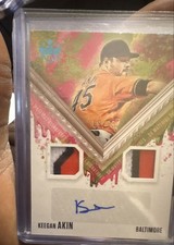 2021 Panini Diamond Kings - Dk Material Signatures Keegan Akin #DKMS-KA Holo...