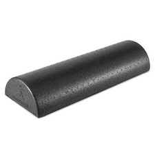 High Density Half Round Foam Roller Black