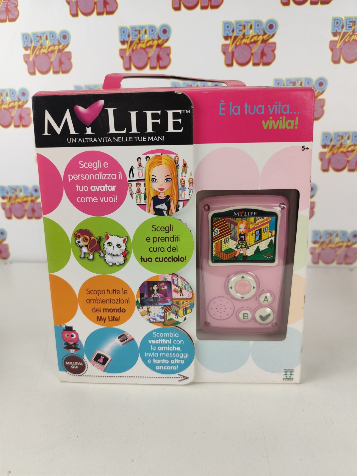 MY LIFE CONSOLE PORTATILE DA VIAGGIO GIOCHI PREZIOSI GROUP MYLIFECLUB NEW REAL