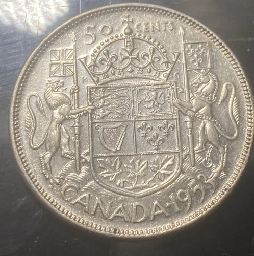 1953 Canadian Silver 50 Cent ~ Please L@@K Nice Grade & Better Date, 800 Silver
