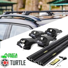 FITS FIAT DOBLO 2001-10 LOCKABLE LOCKING ROOF BARS TURTLE AIR 1 BLACK