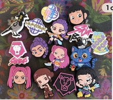 15 Pce Popular Cartoon DEMON HUNTER Shoe Charms Shoe Decorations Colorful