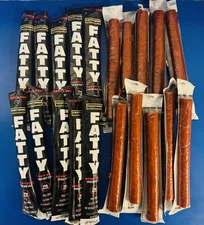 (20) FATTY 3 Oz Pork & Grass Fed Beef  Honey BBQ Meat Sticks BB: 12/2026