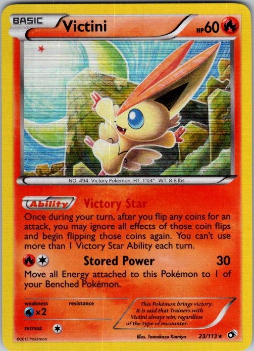 Pokemon | Legendary Treasures | Victini | 23/113 | Holo | NM