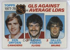 1978-79 Topps Leaders Ken Dryden Bernie Parent Gilles Gilbert #68 HOF k2t