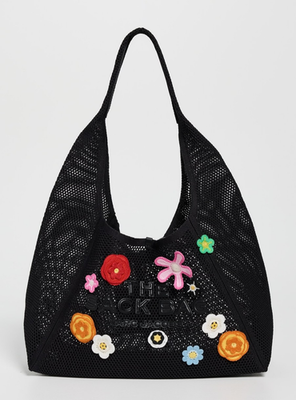 Marc Jacobs The Daisy Crochet Sack Bag Shoulder Purse w/ Pouch