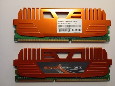 GeIL PC3 10660 CL9   4 GB Kit - 2× 2 GB DDR3 RAM