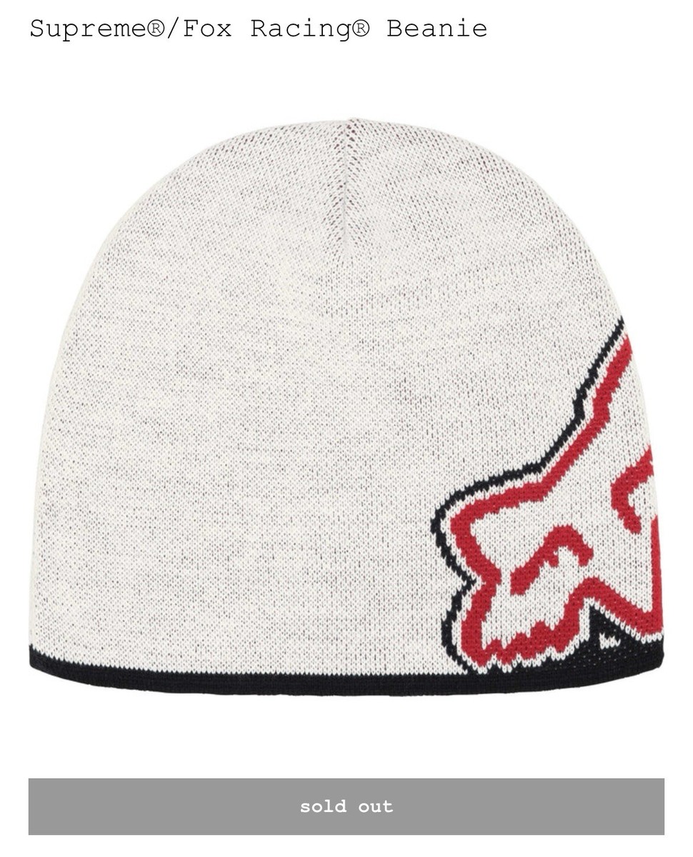 IN HAND Supreme®/Fox Racing® Beanie White Fast Free Ship🔥 | eBay