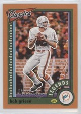 2022 Panini Classics Legends Timeless Tributes Orange 6/10 Bob Griese HOF 9o3