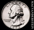 1963 Washington Quarter- Silver- Choice Gem Brilliant Unc- No Reserve #L4095
