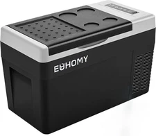 EUHOMY 12 Volt Refrigerator -4℉~68℉, Electric Cooler for Camping, Travel, Boat