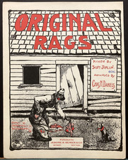 1912 Ragtime~SCOTT JOPLIN Sheet Music~ORIGINAL RAGS~African American Composer +