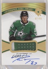 2021-22 Upper Deck Ultimate Collection Debut Threads 67/99 Riley Tufte Auto 0il7