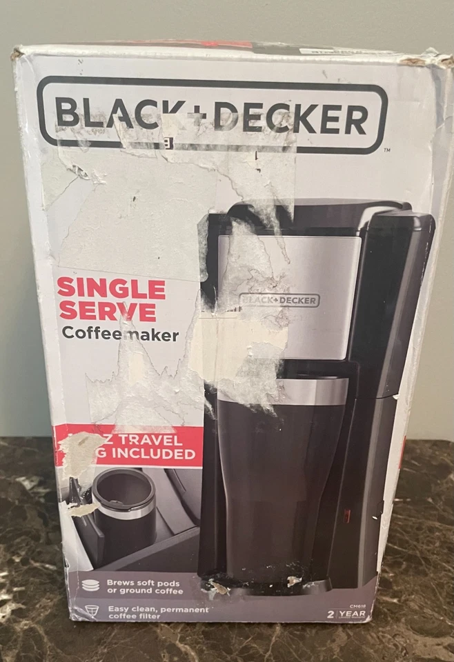 BLACK+DECKER SINGLE SERVE COFFEE MAKER 16 OZ  TRAVEL  MUG INCLUDED. - Image 4 of 4