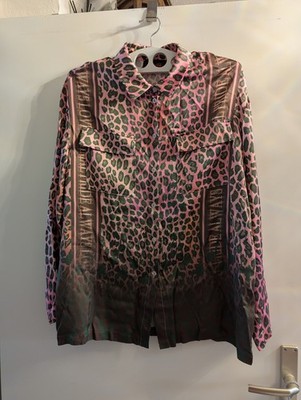 Miss Goodlife Tunika Bluse Rose Leo Farbverlauf L