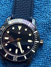 Wicked Watch Co -Pearl Diver Timascus - Damascus  Titanium Automatic 39.5mm