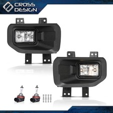 Fits 15-17 Ford F150 Clear Fog Lights Bumper Driving Lamps Left Right Assembly